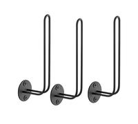 Cpolebev Organizzatore di Cappelli per Baseball con Ganci A Parete, Set di 3 Pezzi, Risparmio di Spazio, capacità di Contenere 20 Cappelli. Ganci A Forma di