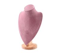 Cpolebev Organizzatore di Gioielli Espositore Orecchini Pendenti Collana Manichino per Decorazioni per Vetrine di Negozi Base In Legno Supporto per Catena un Durevole Facile da Installare Facile da Us