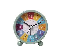 Cpolebev Orologio da Parete Educativo per Bambini Che Imparano Il Tempo, Orologio Silenzioso Ticchettio per Aule o Camere da Letto Verde