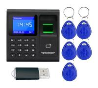 Cpolebev Orologio per Presenze con Password per Impronte Digitali per Dipendenti con Scansione Delle, RFID e Inserimento PIN In un Unico Dispositivo Durevole e Facile da Usare