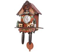 Cpolebev Orologio Un cucù Antico nel Legno Orologio da Parete Bird Time Bell Swing Alarm Clock Home Art Decor 006