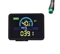 Cpolebev P5C Misuratore Display LCD per Bici Elettrica 24V-60V Ebike Display Intelligente IP67 UART Misuratore Display LCD Colorato 5PIN