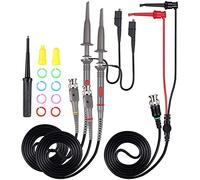 Cpolebev P6100 Sonde un Clip per Oscilloscopio da 100 MHz con Kit di Puntali da BNC un