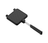 Cpolebev Padella per, Padella A Doppia Faccia, Rivestimento Antiaderente, Macchina per la Colazione per Toast, per Macchina per Pancake, Pane Tostato, Utensile da Cucina