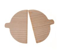 Cpolebev Pala per Pizza Parti per Panetteria per Pizza Strumento di Cottura Semicircolare Tagliere per Pizza In Legno Massello Strumento Speciale per Forno per Pizza Portatile