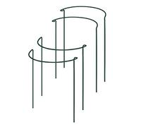 Cpolebev Paletto di Sostegno per Piante, Supporti per Piante da Giardino Semicircolari In Confezione da 4 Pezzi, di Supporto per da Giardino Verde, Supporti per Bordi da Giardino