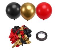 Cpolebev Palloncini Rossi Neri e, 67 Pezzi Palloncini Rossi e Neri da 12 Pollici per Compleanno, Pensione, Laurea