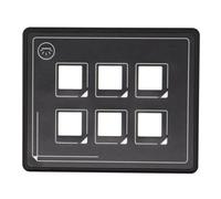 Cpolebev Pannello Interruttori Bluetooth A 6 Bit, Pannello Ausiliario con Interruttori A Pulsante, Scatola Interruttori di Controllo A Membrana Retroilluminata di Tipo Touch Facile da Usare