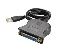 Cpolebev Parallelo da USB A 25 Fori Stenopeici Interfaccia DB25 Stampante IEEE 1284 USB 2.0 Adattatore A 25 Fori Durevole Facile da Usare