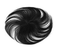 Cpolebev Parrucca per Capelli con Frangia Aumenta la Quantità di Capelli Parte Superiore della Testa per Coprire Il Parrucchino Bianca A