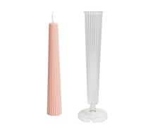 Cpolebev Parti dello Stampo per Candele per Aromaterapia con Colonna Lunga A Strisce, Stampo in Plastica Acrilica per PC, Strumento per Realizzare Candele Fatte A Mano da Chiesa
