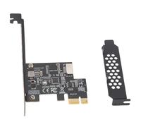Cpolebev PCI-E 1X A USB 3.2 GEN1 5 Gbps Type-E A-Key Scheda di Espansione, Interfaccia di Tipo C del Pannello Frontale per PC Desktop (ASM1042A)