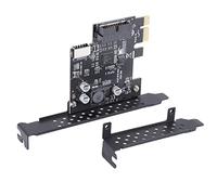 Cpolebev PCI-E 1X Un USB 3.2 GEN1 5 Gbps 20 Pin Header del Pannello Frontale (A Type-C Header del Pannello Frontale) Connettore del Pannello Frontale Scheda Riser