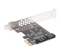 Cpolebev Pcie Adattatore per Scheda di Espansione Pci Express III 6G Sata3.0 da Pci Express a Sata3.0