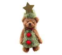 Cpolebev Peluche di Natale Orsetto Giocattolo Decorazione Festosa Design per La Casa Fattoria Caldo e Adorabile Sensazione Giocattolo per Bambini