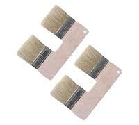 Cpolebev Pennello Doppio per Pittura, Pennello per Pittura A Doppia Testa da 3 Pollici, Pennello per Texture Piatta In, Pennello Doppio per Pittura Murale Artistica 2 Pezzi