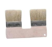 Cpolebev Pennello Doppio per Pittura, Pennello per Pittura A Doppia Testa da 3 Pollici, Pennello per Texture Piatta In, Pennello Doppio per Pittura Murale Artistica 1 Pezzo