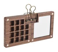 Cpolebev per Acquerelli Portatile, per Schizzi un 15 Colori, Scatola per Tavolozze nel Legno, per Colori da Viaggio (Colori)