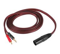 Cpolebev per Altoparlante da XLR a Banana, Audio XLR da 3 Pin a Doppia Spina a Banana, Spina da 4 Mm Placcata in a XLR3 Pro HiFi