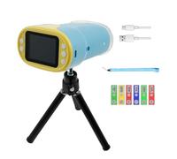 Cpolebev Per Bambini con Schermo da 2.0" e Kit di Diapositive, Mini Microscopio per Bambini.
