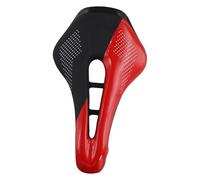 Cpolebev per Bici da Strada Ultraleggera per Bicicletta A Naso Corto in Pelle PU Prostatica Cava Parti di Bicicletta Nero Rosso