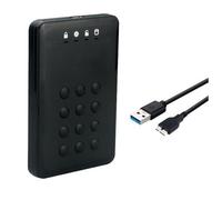 Cpolebev per HDD per SSD per Disco Rigido Crittografata per Disco Rigido USB 3.0 da 5 Gbps per Disco Rigido da 2,5 Pollici