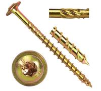 Cpolebev per Legno da 1/4 X 3-1/4 Pollici con Ritardo Strutturale Torx T30 Drive con Ritardo Strutturale In - Testa con Rondella A Traliccio Modificata Durevole