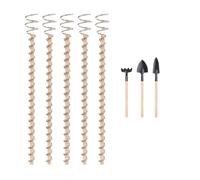 Cpolebev per Piante In Rame per Elettrocoltura da Giardino In Rame Antenna da Giardinaggio Aste In Rame Filo di Rame 43 cm