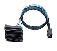 Cpolebev per Server Disco Rigido da Mini Sas Sff-8643 a 4X29Pin Sff-8482 3.33Tf/1M
