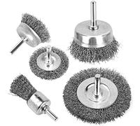 Cpolebev per Trapano, Set di Tazze per Spazzole Metalliche, Stripping e Accessorio per Trapano