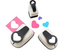 Cpolebev Perforatore A Cuore, Perforatore per Carta A Cuore, Perforatore A Cuore per Lavoretti con la Carta, Perforatore A Forma di Cuore, Set di Perforatori da 9/16/25 mm Facile da Usare