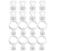 Cpolebev Peso per Palloncini 16 Pz per, Pesi per Palloncini, Pesi per Palloncini per Palloncini Un, Set di Plastica per Matrimoni, Compleanni