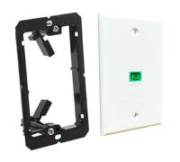 Cpolebev Piastra da Parete in Fibra Ottica A 1 Porta SC Piastra da Parete in Fibra Ottica Simplex Piastra da Parete Ottica con Staffa di Montaggio A 1 Banda Durevole Facile da Installare Facile da