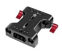 Cpolebev Piastra di Base della Fotocamera con Doppio Morsetto per da 15 mm Adatto per Gabbia per Conigli e Parti di Ricambio per Fotocamera DSLR Rig