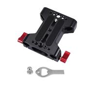 Cpolebev Piastra di Base per Fotocamera Multifunzione con Morsetto per Guida da 15 Mm per Accessori di Supporto per Spalla per Fotocamera DSLR