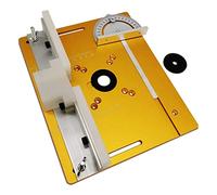 Cpolebev Piastra di Inserimento del Tavolo Router Con Calibro per Tagli Obliqui per Banchi per La Lavorazione del Legno da Banco Multifunzionale Trimmer Macchina per Incidere B