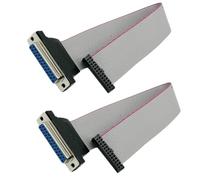 Cpolebev Piatto A Nastro DB25 Femmina A Connettore Femmina FC-26 per Monitor LCD, Collegamento di Circuiti Stampati, Computer. Facile da Usare