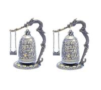 Cpolebev Piccola Campana del Drago Fortuna Campana Collezionabili Ornamenti Meditazione Decorazioni per la Casa e L'Ufficio