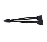 Cpolebev Piccolo Mini USB 3.0 19 Pin/20Pin Intestazione di Estensione Interna da 1 un 2 Splitter Adattatore per Scheda Madre