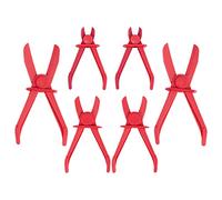 Cpolebev Pinze per Fascette Stringitubo, Confezione da 6 Pinze per Tubi Freno, Tubi del Carburante, Tubi del Gas, Tubi del Refrigerante, Tubi del Radiatore, Rosso