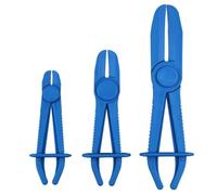Cpolebev Pinze per Stringitubo da 3 Pezzi, Set di Pinze per Fascette per Tubi Flessibili, Linee del Gas, Radiatore, Freni, Liquido di Raffreddamento Durevole e Facile da Usare Blu