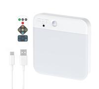 Cpolebev Plafoniera con Sensore di Movimento Ricaricabile e - Plafoniere Wireless, Luce per A Batteria, 3 Colori