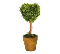 Cpolebev Plastica Giardino Erba Palla Arte topiaria Albero pentola Secco pianta per Nozze Festa Arredamento (Forma di Cuore)