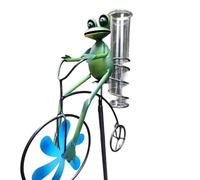 Cpolebev Pluviometro, Pluviometro in Vetro con capacità di Aggiornamento di 7 Pollici per Esterni - Pluviometro Staccabile con Picchetto in Metallo A Forma di L per Giardino