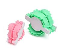 Cpolebev Pom Pom Maker Fluffs Ball Weaving Tool A Forma di Cuore Filato per Uncinetto Pom Pom Maker 2 Pezzi Portatile Fatto A Mano Ball Weaving Tool