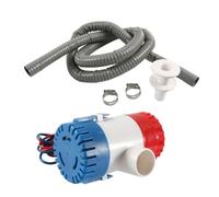 Cpolebev Pompa di Sentina Marina 12V 1100GPH Kit di Scarico per Barca Idrovolante Motore Casa Galleggiante Mini Pompa Elettrica 'Acqua