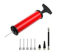 Cpolebev Pompa per Palloni da Calcio Pompa per Palloni Pompa per Palloni Sportivi Compatta con 5, Beccuccio e Tubo - Pompa Portatile A Spinta