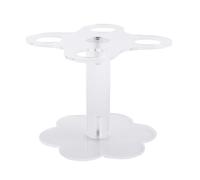Cpolebev Porta Cono Gelato, 4 Fori Espositore Cono in Acrilico Espositore per Cialde Sushi Porta Rotolo A Mano per Bambini da Forno Buffet di Feste