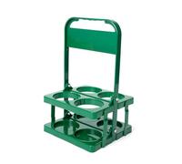 Cpolebev Portabevande Pieghevole In Plastica A 4 Fori, Portabibite Riutilizzabile con Manico Portabibite Portatile Verde