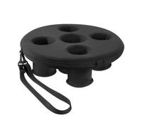 Cpolebev Portabicchiere Galleggiante per Piscina, Galleggiante per Bevande con 5 Fori, Vassoio Galleggiante per Feste in Piscina, Spiaggia, Spa, Vasca Idromassaggio, Strumento Galleggiante